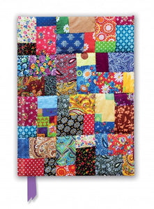 Patchwork Quilt Foiled Lined A5 Notepad 